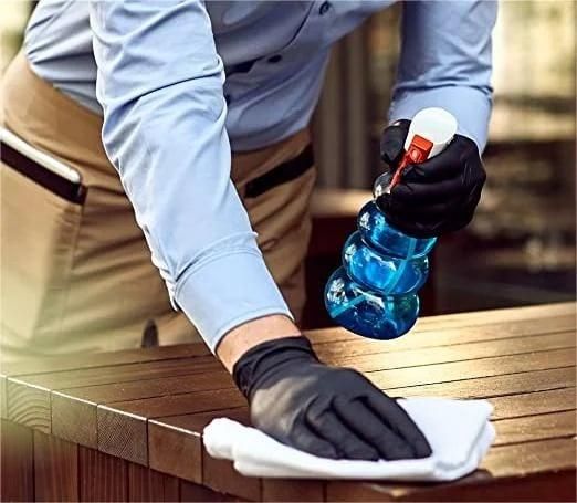 Disposable Nitrile Non- Slip Anti - Scratch Gloves